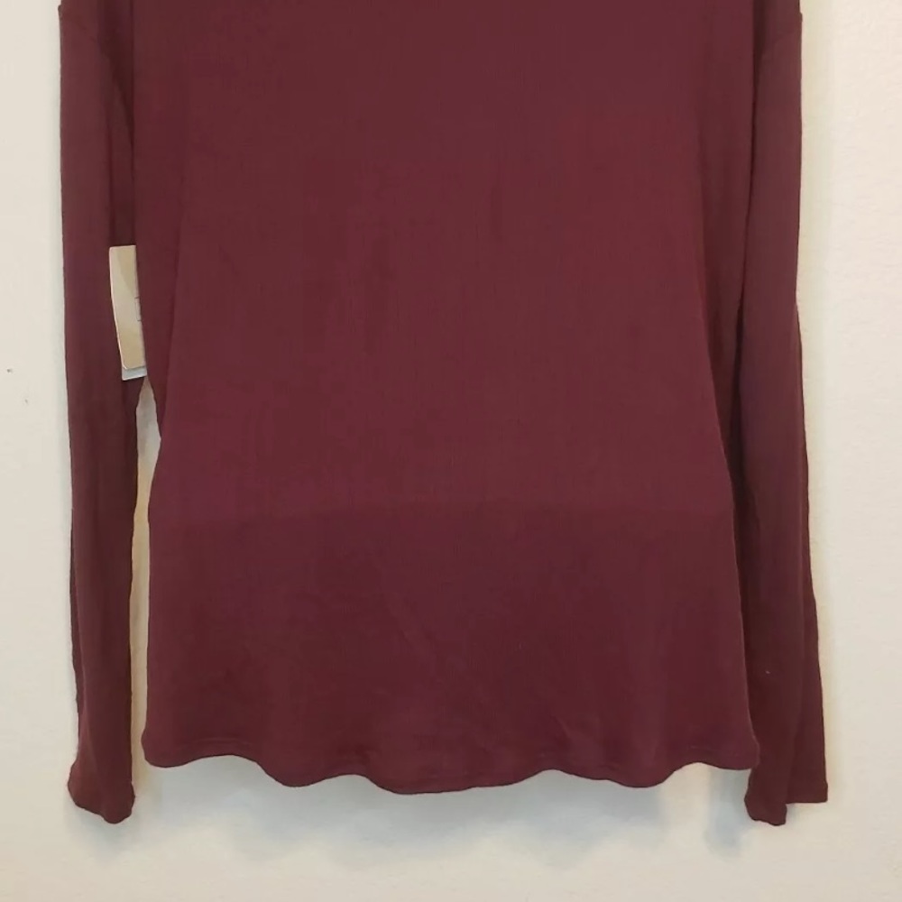Soft Long Sleeve Tie Front Button Down Blouse - Picture 6 of 9
